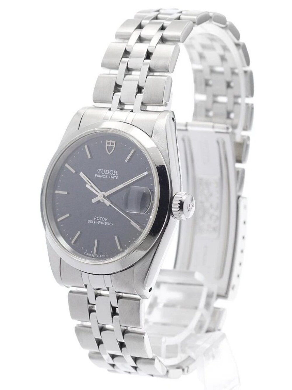 TUDOR Prince Date 74000N Black Dial Automatic Boy's Watch_956298